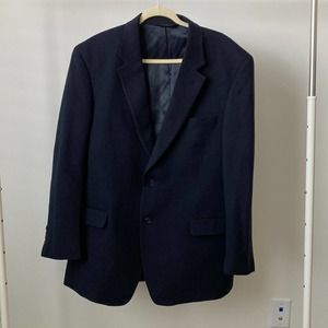 Jos. A. Bank Navy Camelhair Suit Jacket Blazer Size: 46L